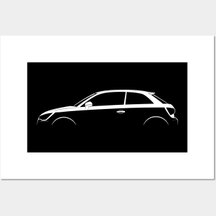 Audi A1 (8X) Silhouette Posters and Art